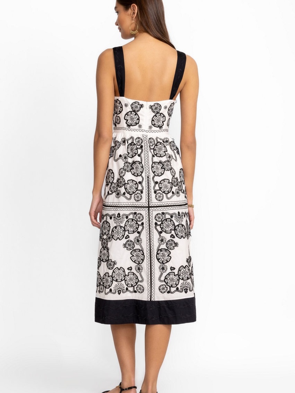 Johnny Was Mel Embroidered Midi Dress - Picture 4 of 12